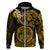 Polynesian Pride Leo Zodiac Hoodie Astrological Sign Tribal Plumeria Gold Galaxy LT14 - Polynesian Pride