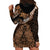 Polynesian Pride Virgo Zodiac Hoodie Dress Astrological Sign Tribal Plumeria Brown Galaxy LT14 - Polynesian Pride