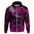 Polynesian Pride Libra Zodiac Hoodie Astrological Sign Tribal Plumeria Pink Galaxy LT14 - Polynesian Pride