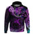 Polynesian Pride Sagittarius Zodiac Hoodie Astrological Sign Tribal Plumeria Purple Galaxy LT14 Purple - Polynesian Pride