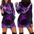 Polynesian Pride Sagittarius Zodiac Hoodie Dress Astrological Sign Tribal Plumeria Purple Galaxy LT14 - Polynesian Pride