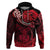 Polynesian Pride Capricorn Zodiac Hoodie Astrological Sign Tribal Plumeria Red Galaxy LT14 Red - Polynesian Pride