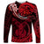 Polynesian Pride Capricorn Zodiac Long Sleeve Shirt Astrological Sign Tribal Plumeria Red Galaxy LT14 Unisex Red - Polynesian Pride