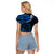 Polynesian Pride Aquarius Zodiac Raglan Cropped T Shirt Astrological Sign Tribal Plumeria Blue Galaxy LT14 - Polynesian Pride