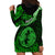 Polynesian Pride Pisces Zodiac Hoodie Dress Astrological Sign Tribal Plumeria Green Galaxy LT14 - Polynesian Pride