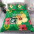 Custom Vanuatu Cricket Bedding Set 2024 Tropical Flowers Version