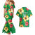 Custom Vanuatu Cricket Couples Matching Mermaid Dress and Hawaiian Shirt 2024 Tropical Flowers Version