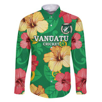 Custom Vanuatu Cricket Family Matching Summer Maxi Dress and Hawaiian Shirt 2024 Tropical Flowers Version