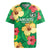 Custom Vanuatu Cricket Rugby Jersey 2024 Tropical Flowers Version