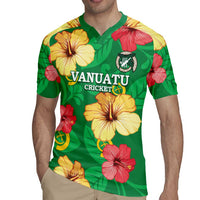 Custom Vanuatu Cricket Rugby Jersey 2024 Tropical Flowers Version