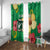 Custom Vanuatu Cricket Window Curtain 2024 Tropical Flowers Version