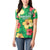 Custom Vanuatu Cricket Women Polo Shirt 2024 Tropical Flowers Version