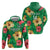 Custom Vanuatu Cricket Zip Hoodie 2024 Tropical Flowers Version