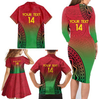 Custom Vanuatu Cricket Family Matching Long Sleeve Bodycon Dress and Hawaiian Shirt 2024 Polynesian Pattern Sporty Style LT14 - Polynesian Pride