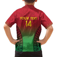 Custom Vanuatu Cricket Family Matching Short Sleeve Bodycon Dress and Hawaiian Shirt 2024 Polynesian Pattern Sporty Style LT14 - Polynesian Pride