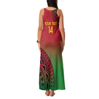 Custom Vanuatu Cricket Family Matching Tank Maxi Dress and Hawaiian Shirt 2024 Polynesian Pattern Sporty Style