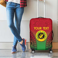 Custom Vanuatu Cricket Luggage Cover 2024 Polynesian Pattern Sporty Style