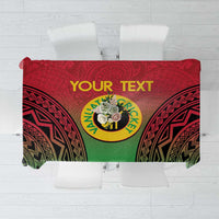 Custom Vanuatu Cricket Tablecloth 2024 Polynesian Pattern Sporty Style