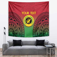Custom Vanuatu Cricket Tapestry 2024 Polynesian Pattern Sporty Style