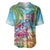 Flamingo Aloha Hawaii Baseball Jersey It's 5 O’Clock Somewhere Tropical Vibes - Polynesian Pride