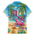 Flamingo Aloha Hawaii Family Matching Tank Maxi Dress and Hawaiian Shirt It's 5 O’Clock Somewhere Tropical Vibes - Polynesian Pride