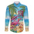 Flamingo Aloha Hawaii Family Matching Tank Maxi Dress and Hawaiian Shirt It's 5 O’Clock Somewhere Tropical Vibes - Polynesian Pride