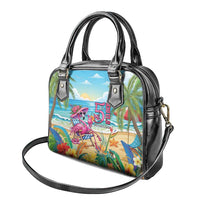 Flamingo Aloha Hawaii Shoulder Handbag It's 5 O’Clock Somewhere Tropical Vibes - Polynesian Pride