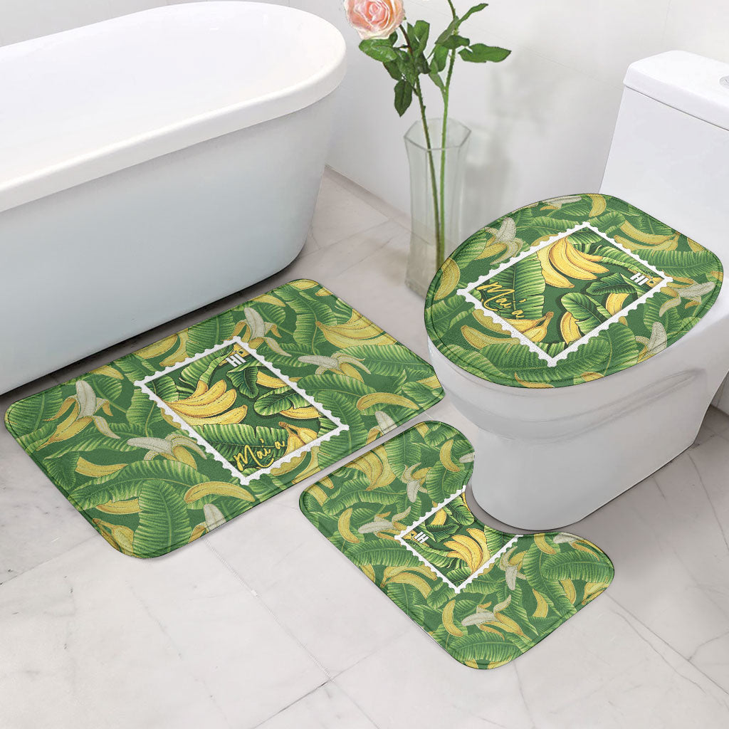 Aloha Hawaii Maia Bathroom Set Hawaiian Banana Stylized Stamp LT14 - Polynesian Pride