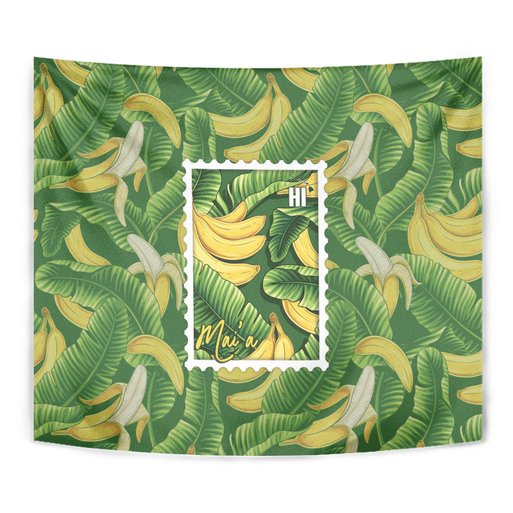 Aloha Hawaii Maia Tapestry Hawaiian Banana Stylized Stamp LT14 - Polynesian Pride