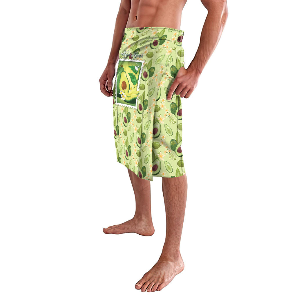 Aloha Hawaii Avocado Lavalava Hawaiian Fruit Stylized Stamp LT14 - Polynesian Pride
