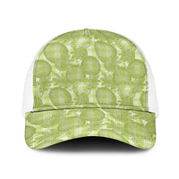Omaomao Hawaii Breadfruit Palaka Motifs Baseball Net Cap