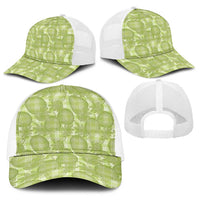Omaomao Hawaii Breadfruit Palaka Motifs Baseball Net Cap