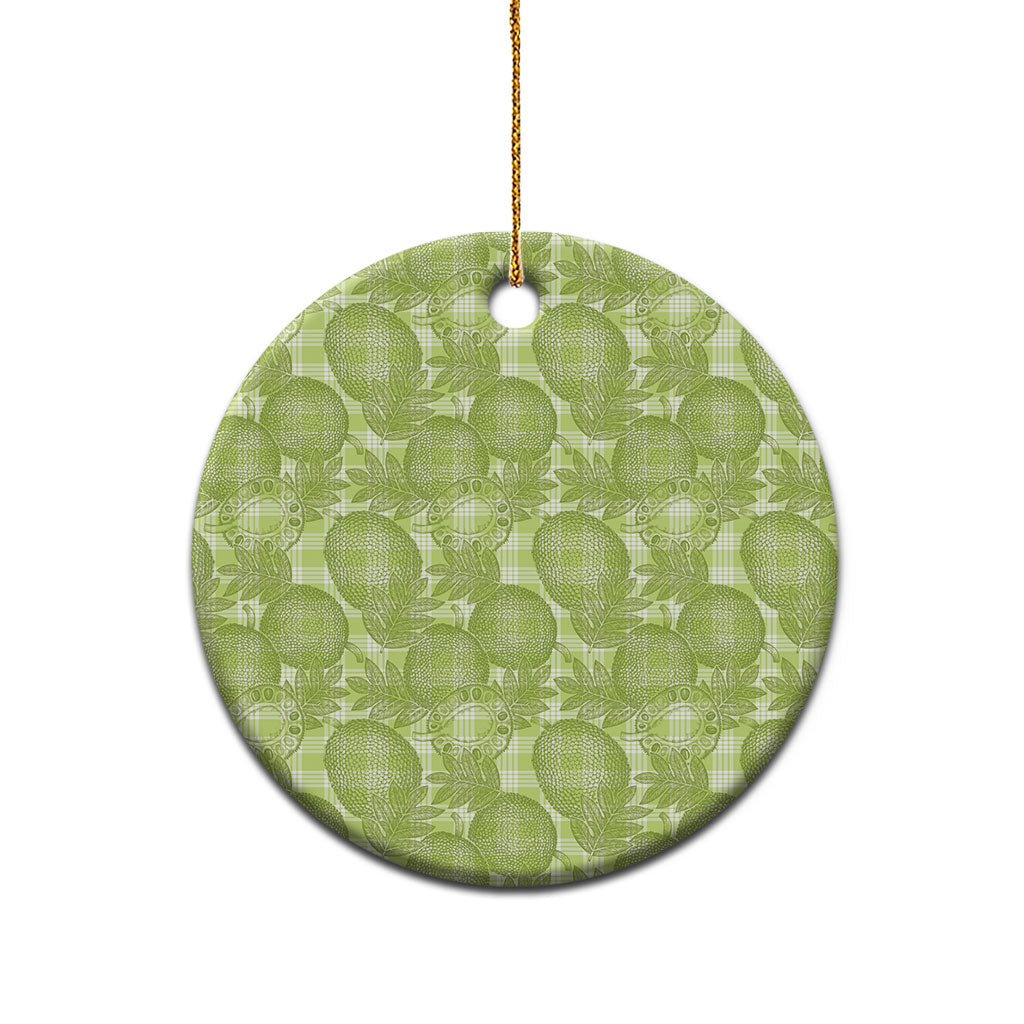 Omaomao Hawaii Breadfruit Palaka Motifs Ceramic Ornament LT14 - Polynesian Pride