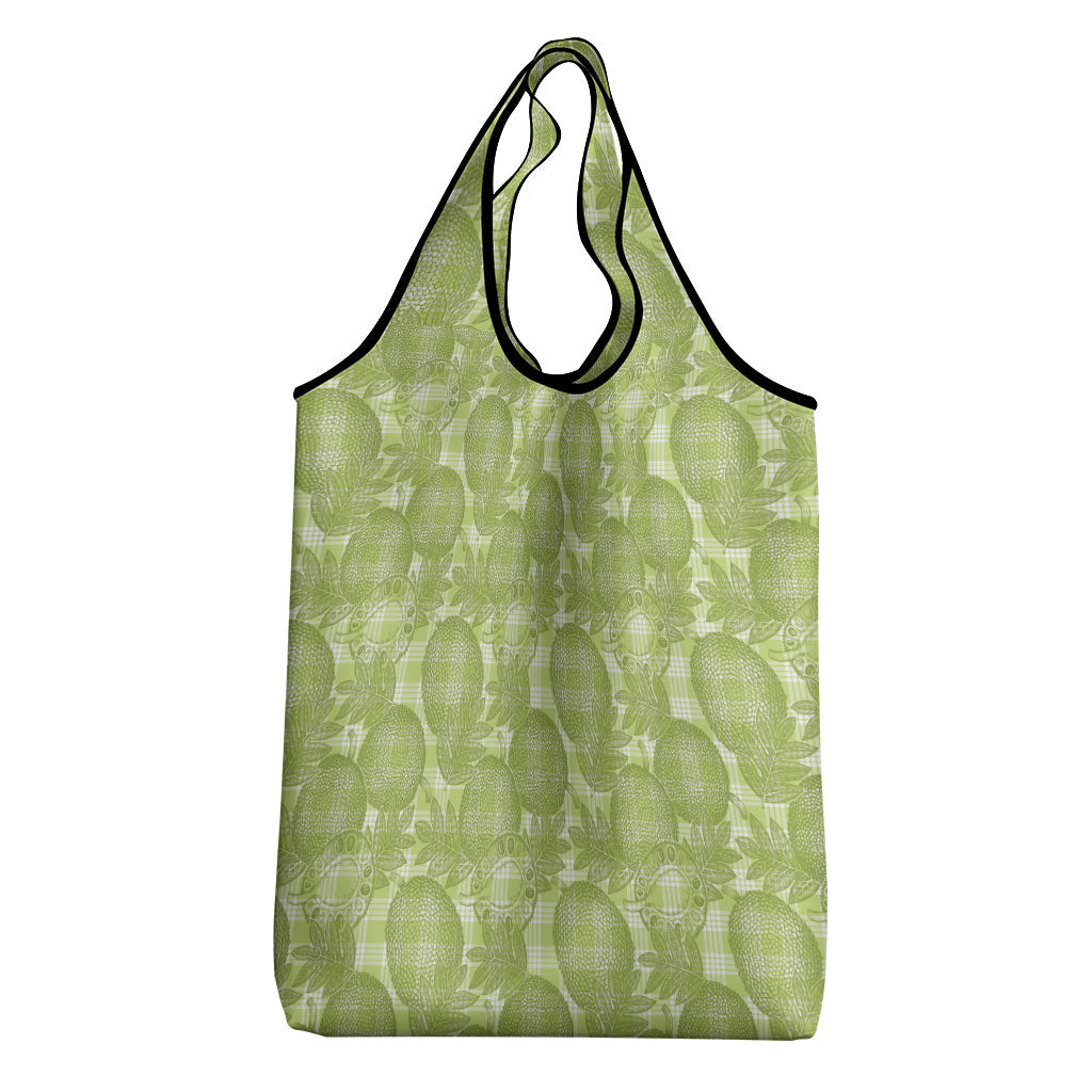 Omaomao Hawaii Breadfruit Palaka Motifs Grocery Bag LT14 - Polynesian Pride