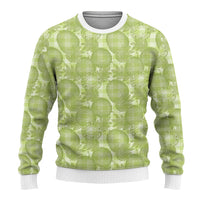 Omaomao Hawaii Breadfruit Palaka Motifs Ugly Christmas Sweater LT14 - Polynesian Pride