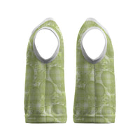 Omaomao Hawaii Breadfruit Palaka Motifs Christmas Knitted V-Neck Vest LT14 - Polynesian Pride