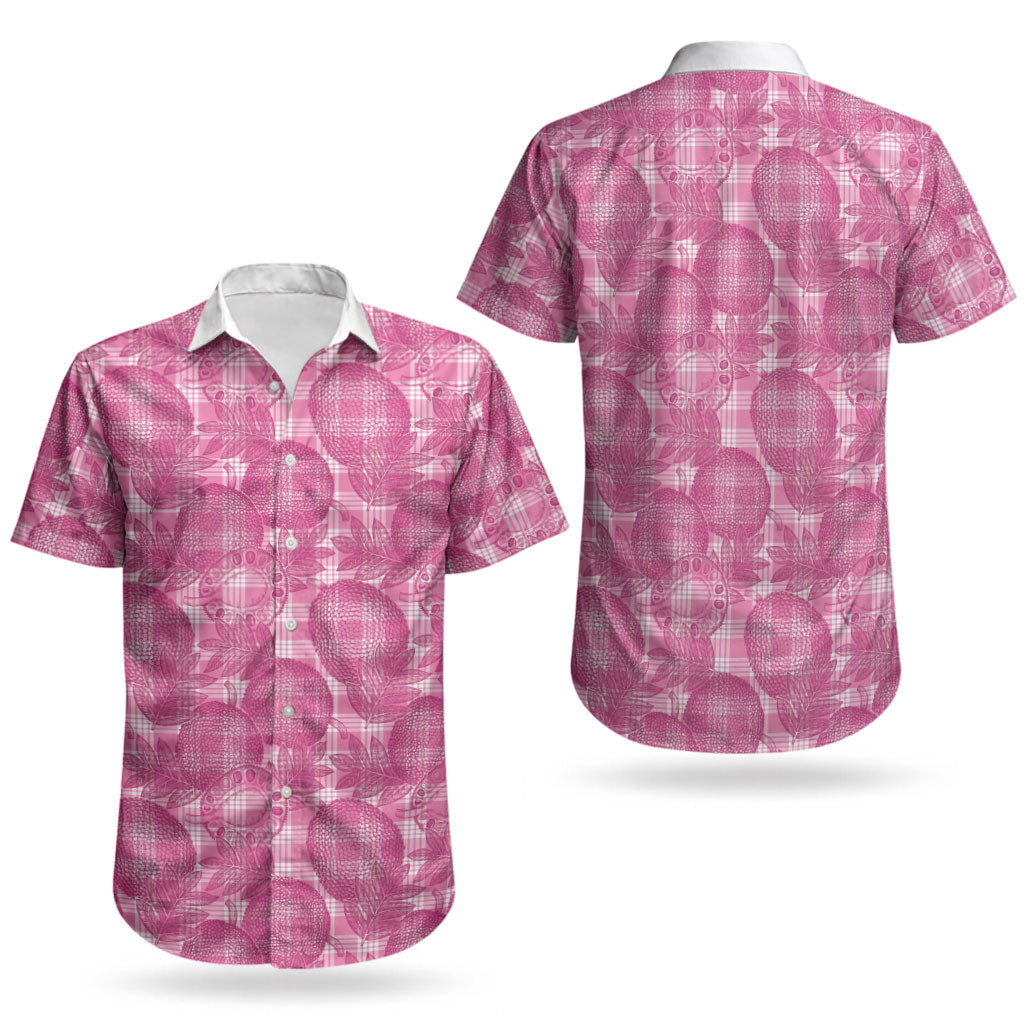 Alaka Hawaii Breadfruit Palaka Motifs Couples Matching Summer Maxi Dress and Hawaiian Shirt LT14 - Polynesian Pride