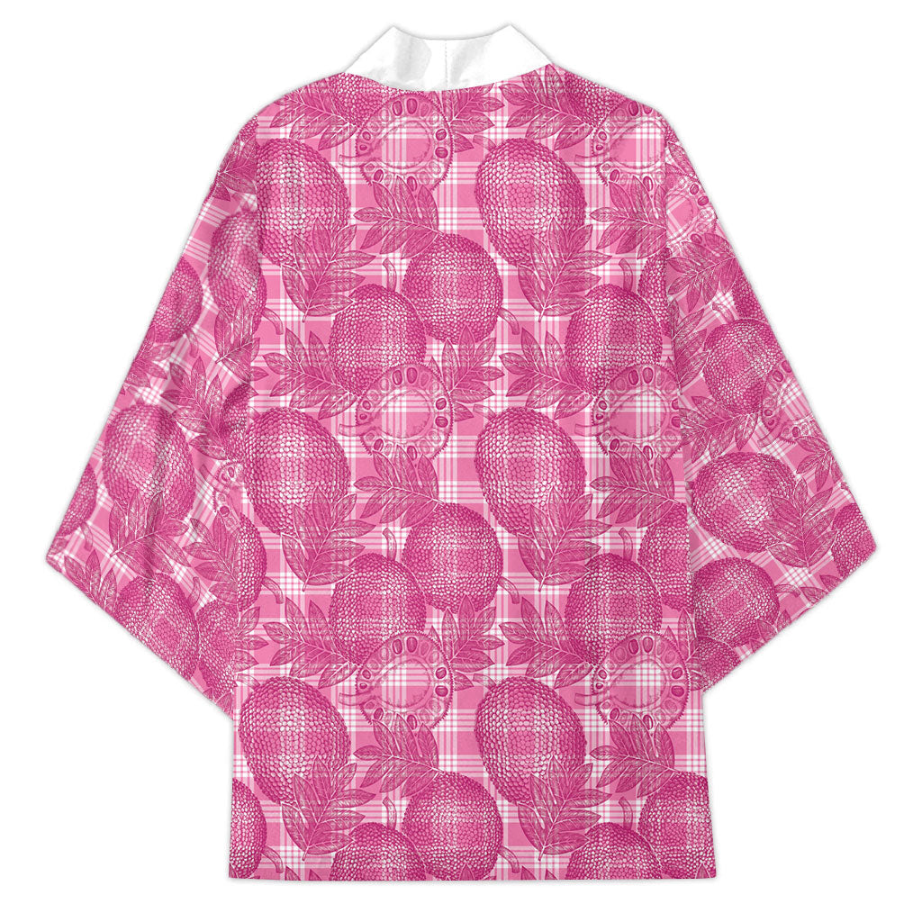 Alaka Hawaii Breadfruit Palaka Motifs Kimono LT14 - Polynesian Pride