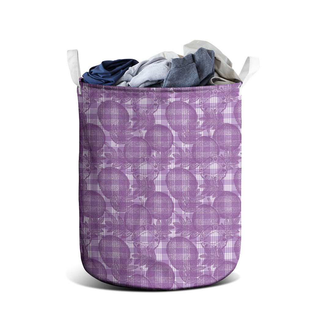 Poni Hawaii Breadfruit Palaka Motifs Laundry Basket LT14 - Polynesian Pride