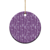Poni Hawaii Breadfruit Palaka Motifs Ceramic Ornament LT14 - Polynesian Pride