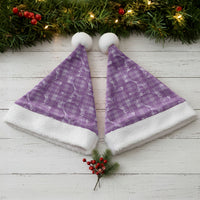 Poni Hawaii Breadfruit Palaka Motifs Christmas Santa Hat LT14 - Polynesian Pride