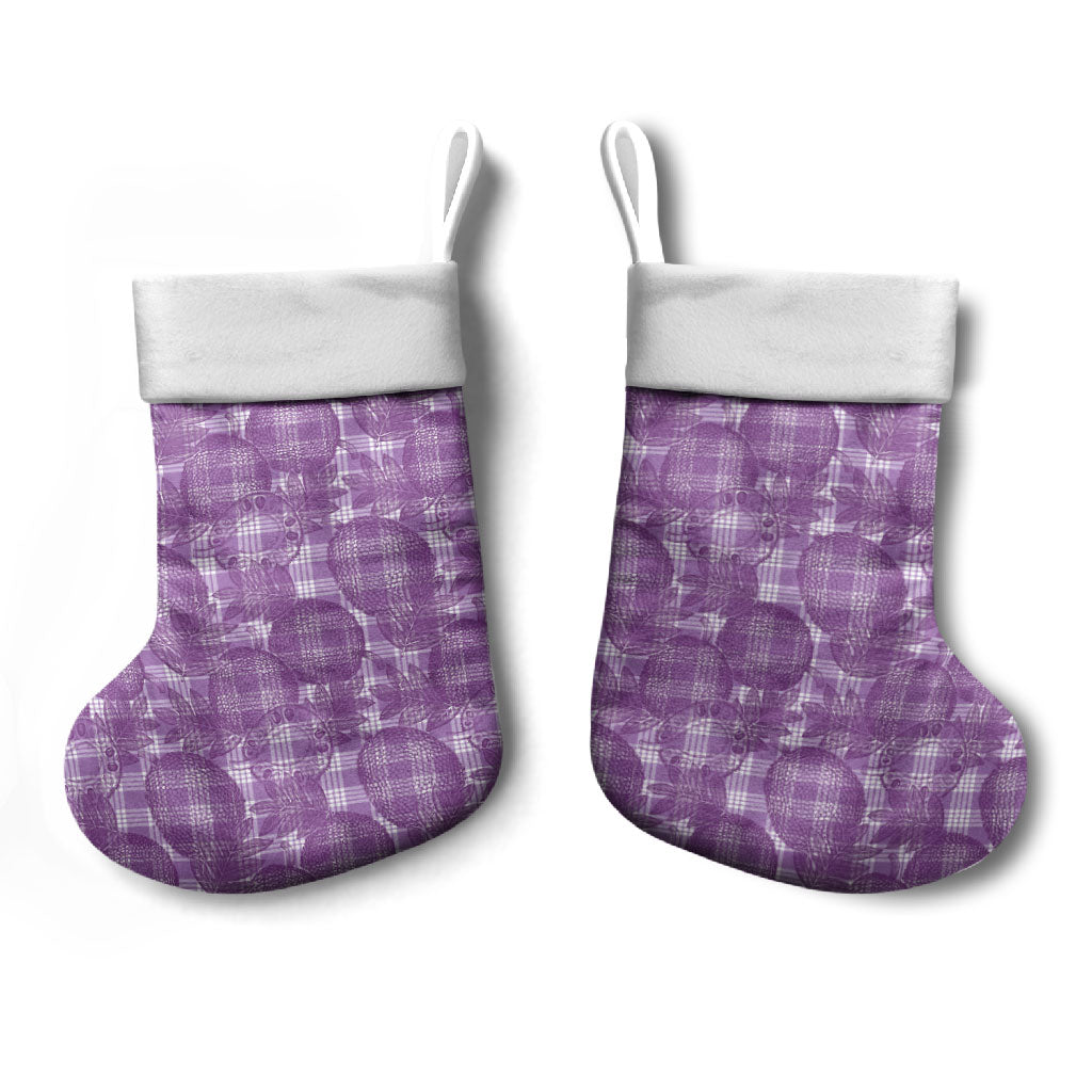 Poni Hawaii Breadfruit Palaka Motifs Christmas Stocking LT14 - Polynesian Pride