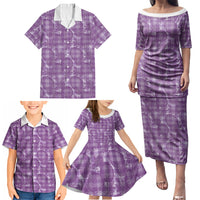 Poni Hawaii Breadfruit Palaka Motifs Family Matching Puletasi and Hawaiian Shirt LT14 - Polynesian Pride