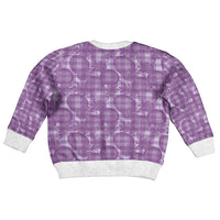 Poni Hawaii Breadfruit Palaka Motifs Kid Ugly Christmas Sweater LT14 - Polynesian Pride