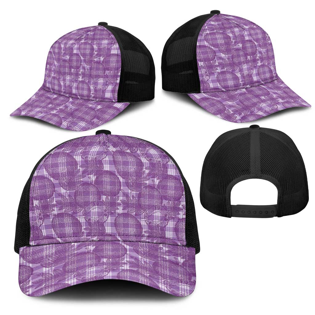Poni Hawaii Breadfruit Palaka Motifs Mesh Trucker Cap