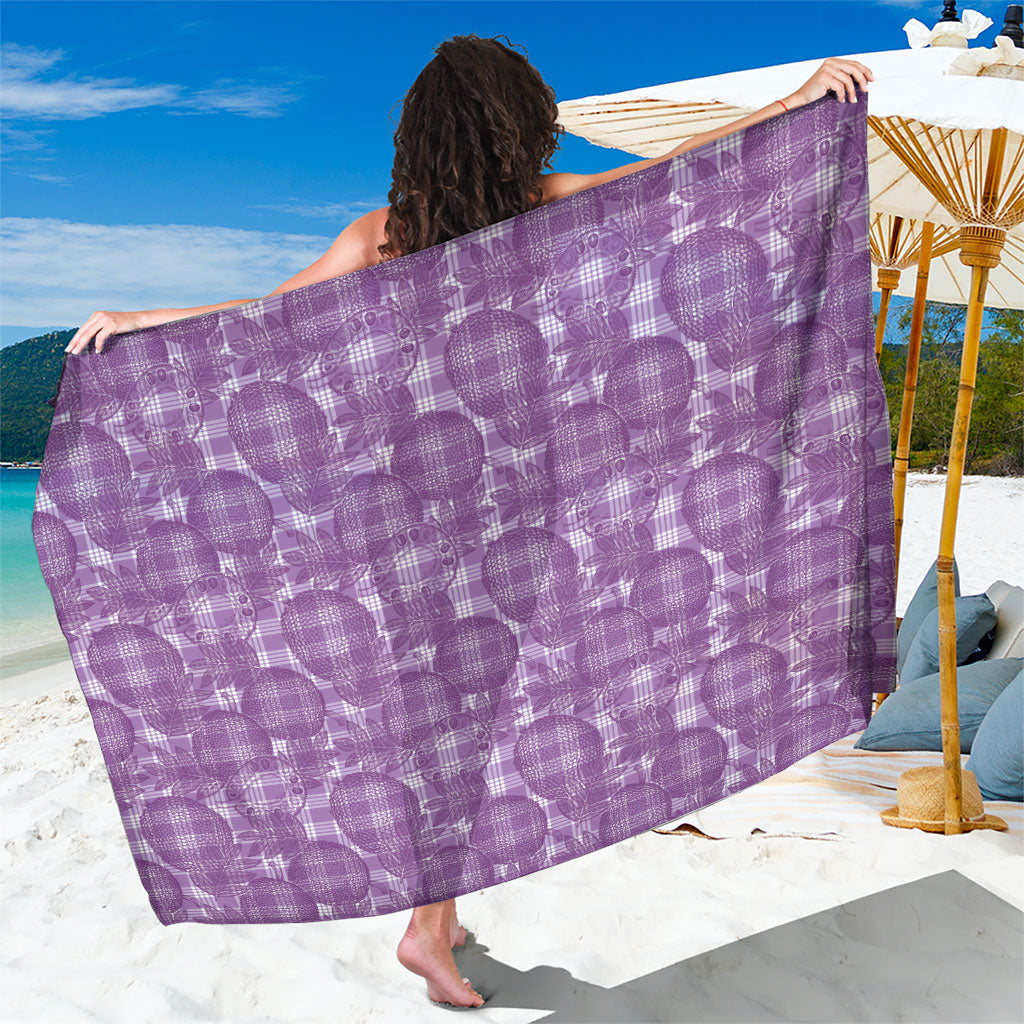 Poni Hawaii Breadfruit Palaka Motifs Sarong