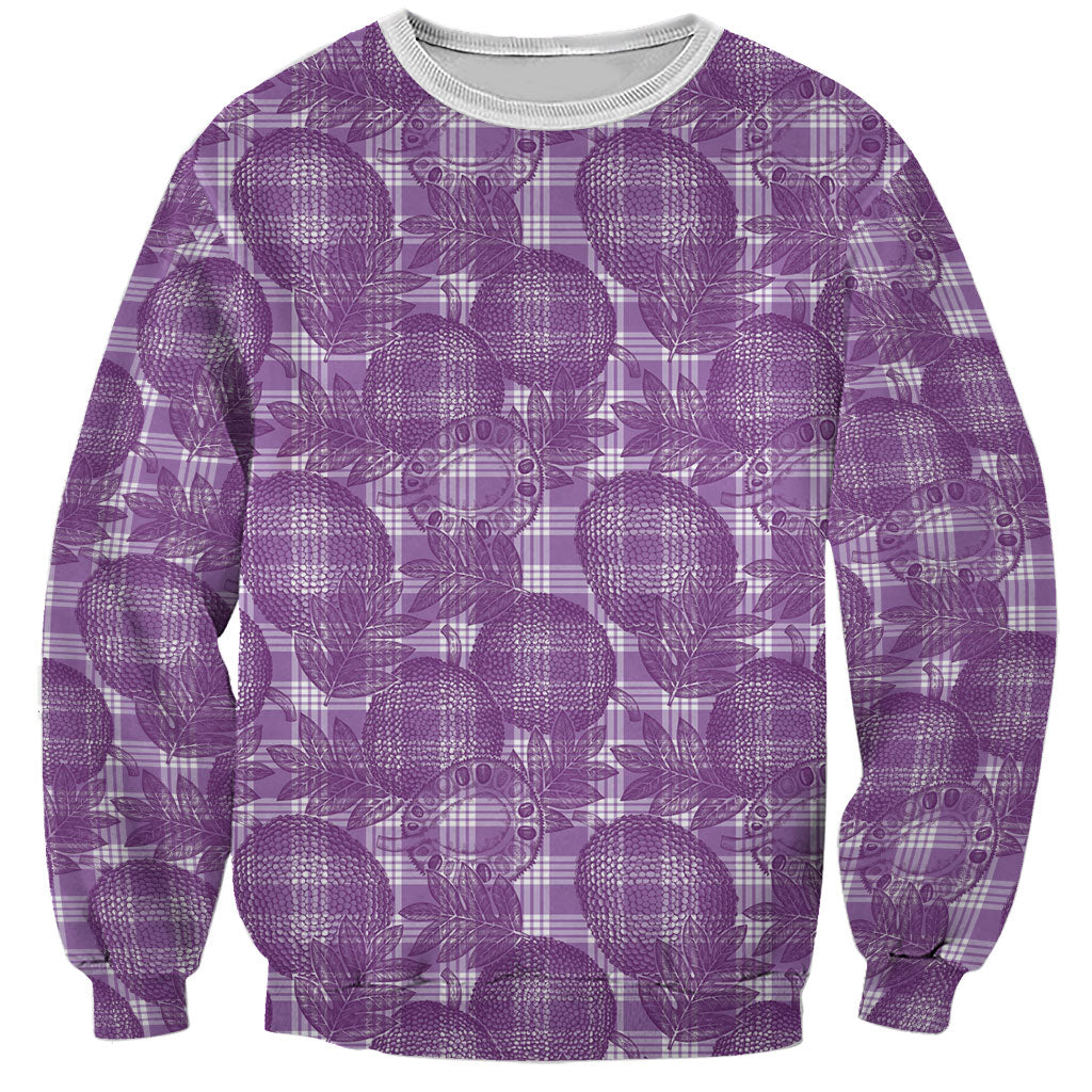 Poni Hawaii Breadfruit Palaka Motifs Sweatshirt