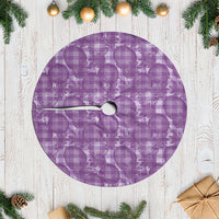 Poni Hawaii Breadfruit Palaka Motifs Tree Skirt LT14 Casual Purple - Polynesian Pride