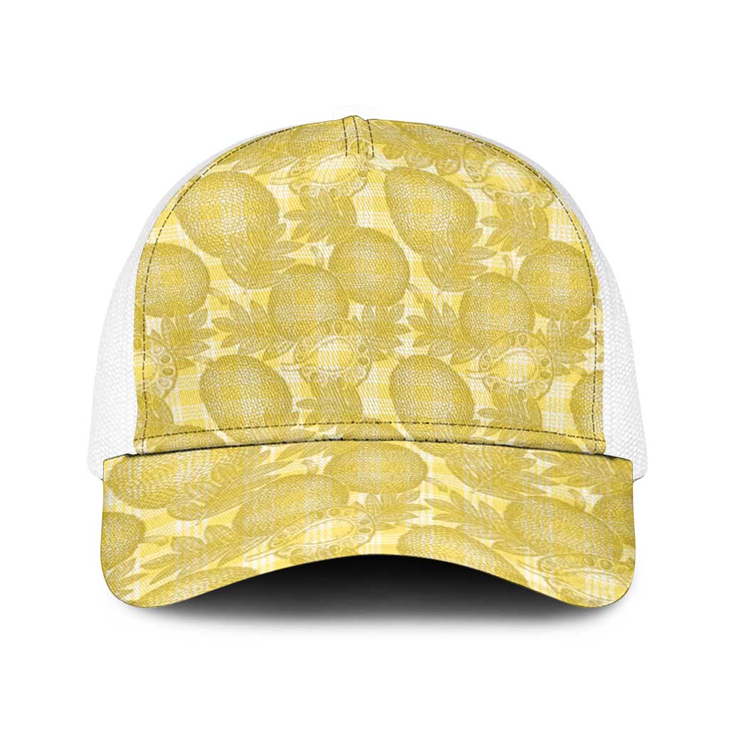 Melemele Hawaii Breadfruit Palaka Motifs Baseball Net Cap