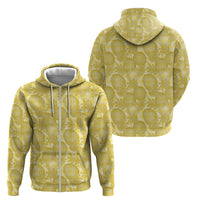 Melemele Hawaii Breadfruit Palaka Motifs Zip Hoodie LT14 - Polynesian Pride